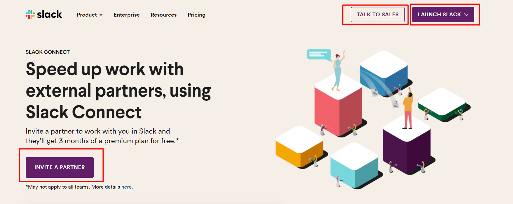 converting elements of website: Slack