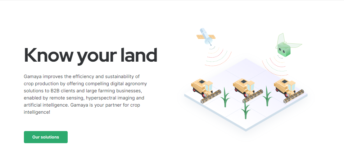clean web design example with converting design
