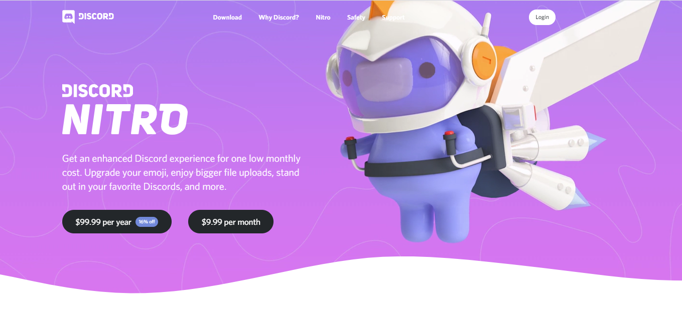 Discord web design examples: gamification approach