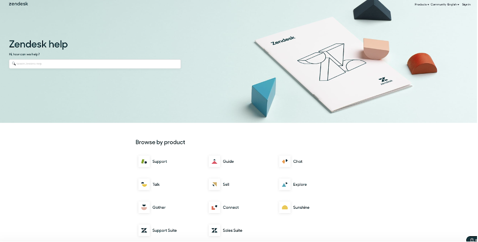 zendesk help page design