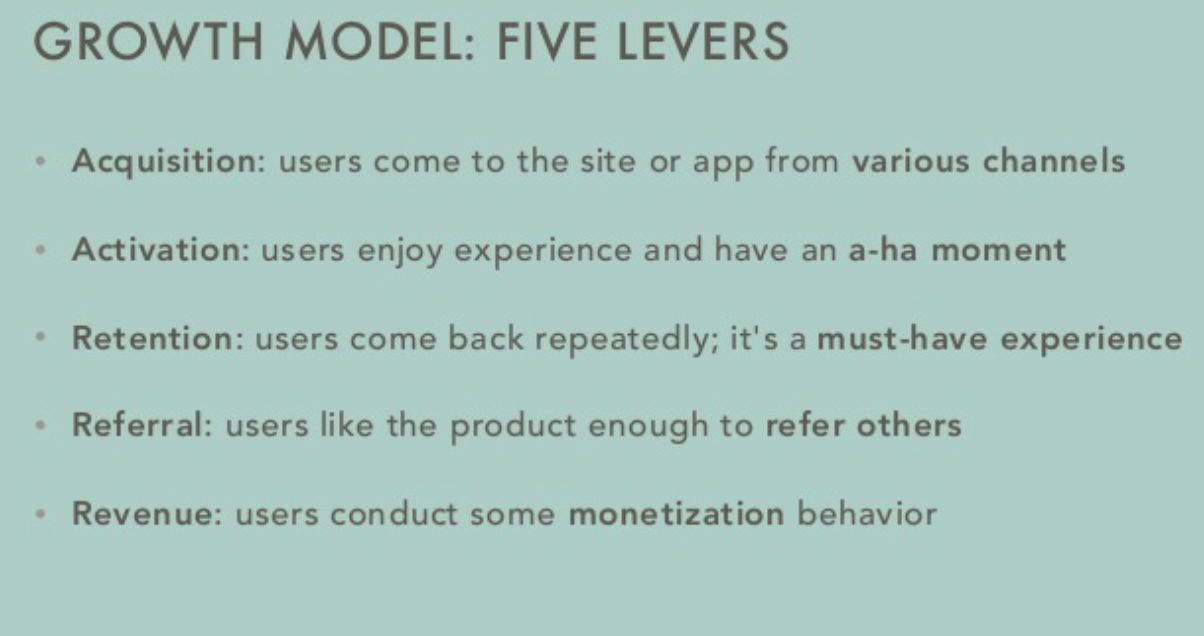 Pirate metrics is a popular model for business growth