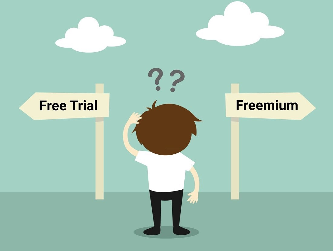 choosing between free trial and freemium for SaaS app
