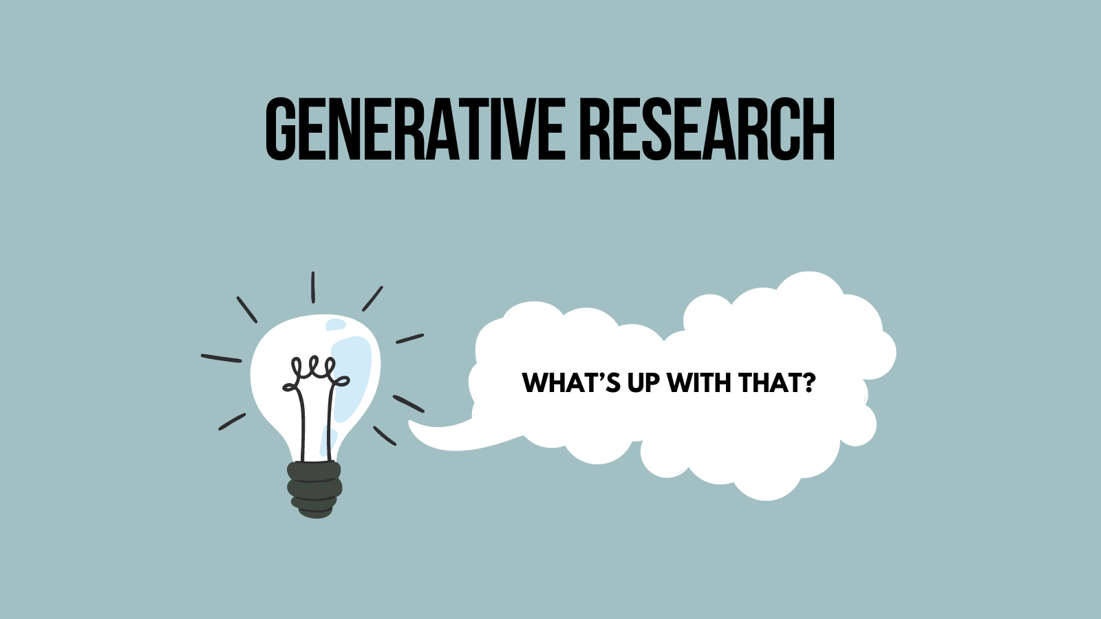 Generative UX research