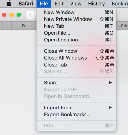 MacOS shortcuts for the mostly-used actions