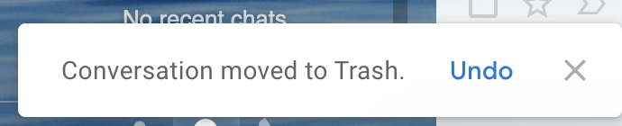Gmail "Undo" option