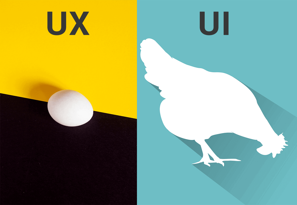 UX - egg - UI - chicken