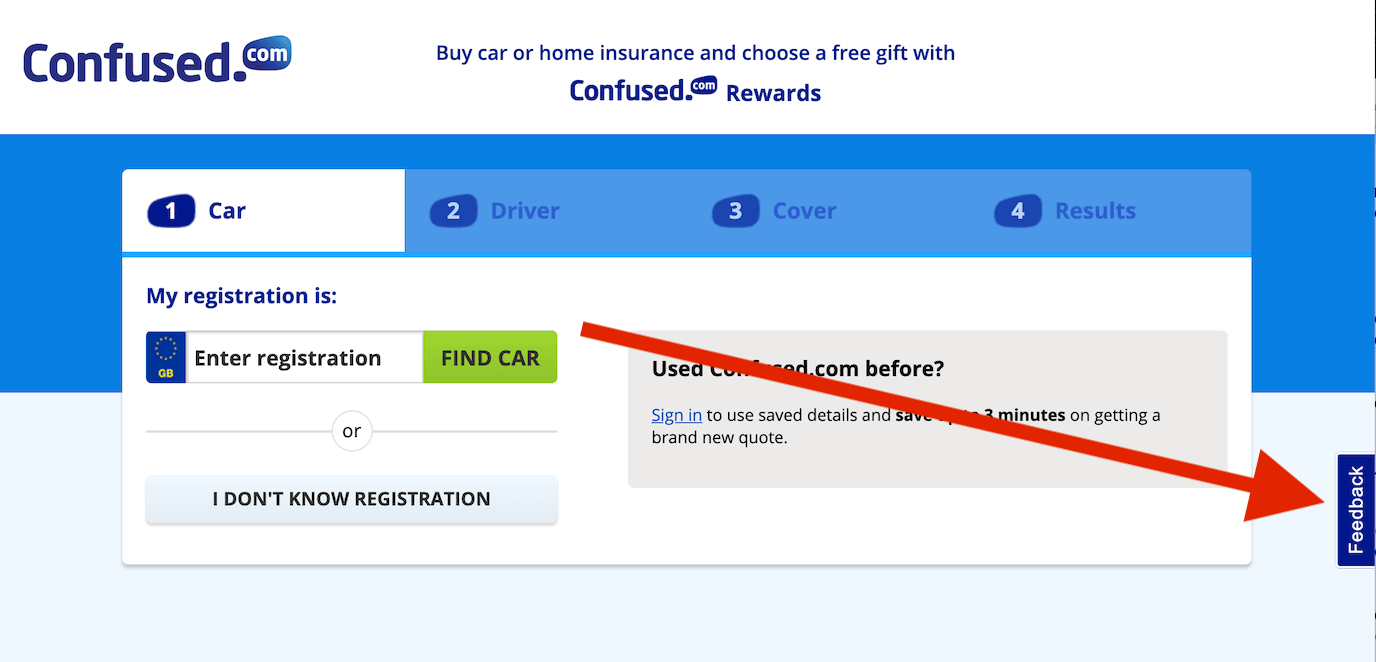 feedback button example