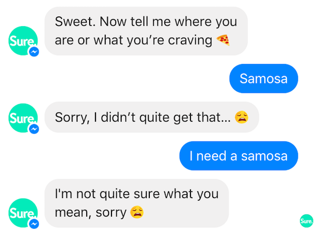 communication with a chatbot example