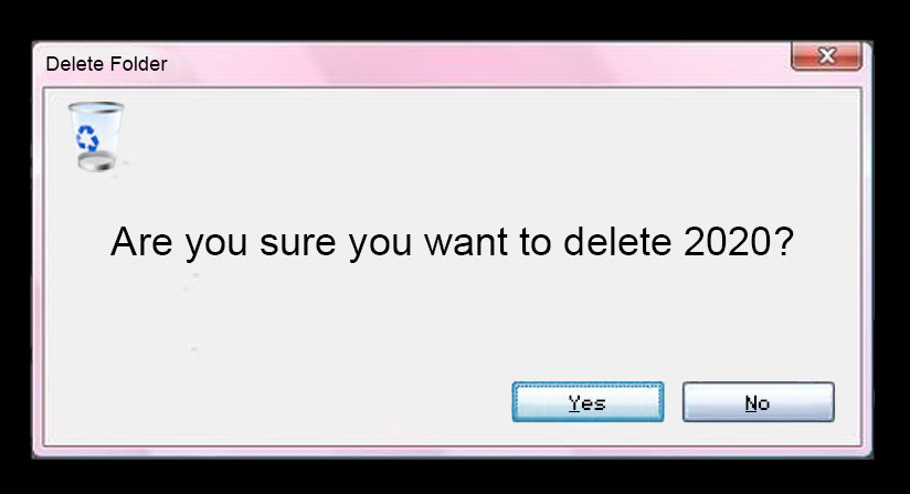 Are you sure you want to delete 2020?