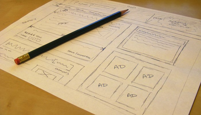 low-fidelity sketch wireframe