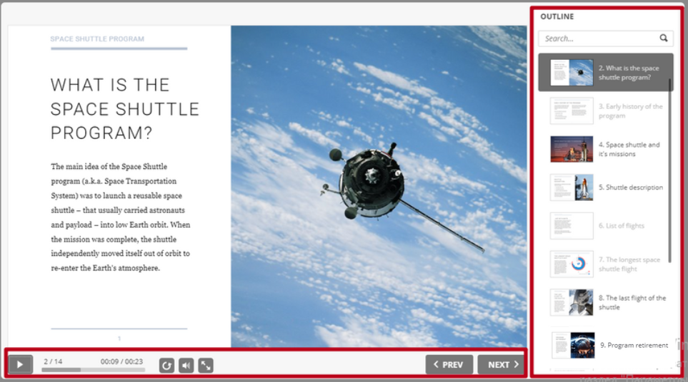 lms ux rules: Orientation example