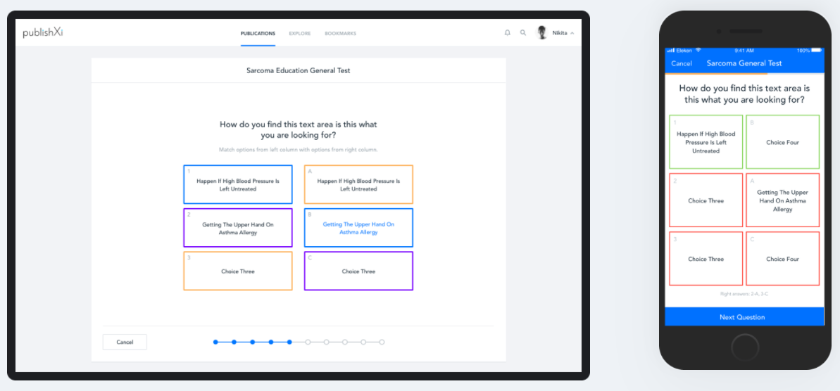 LMS design for PublishXI