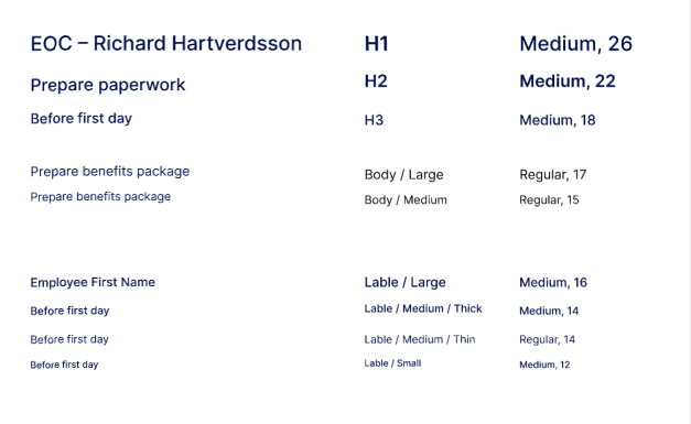 ATS typography example