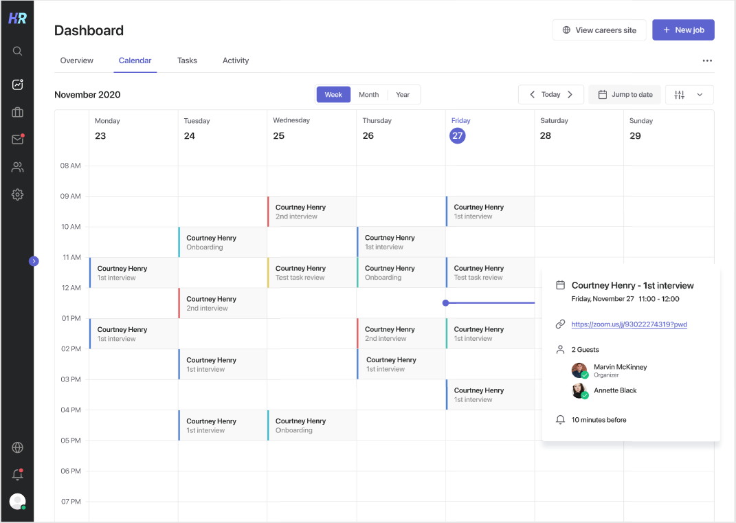 ATS smart scheduling feature example