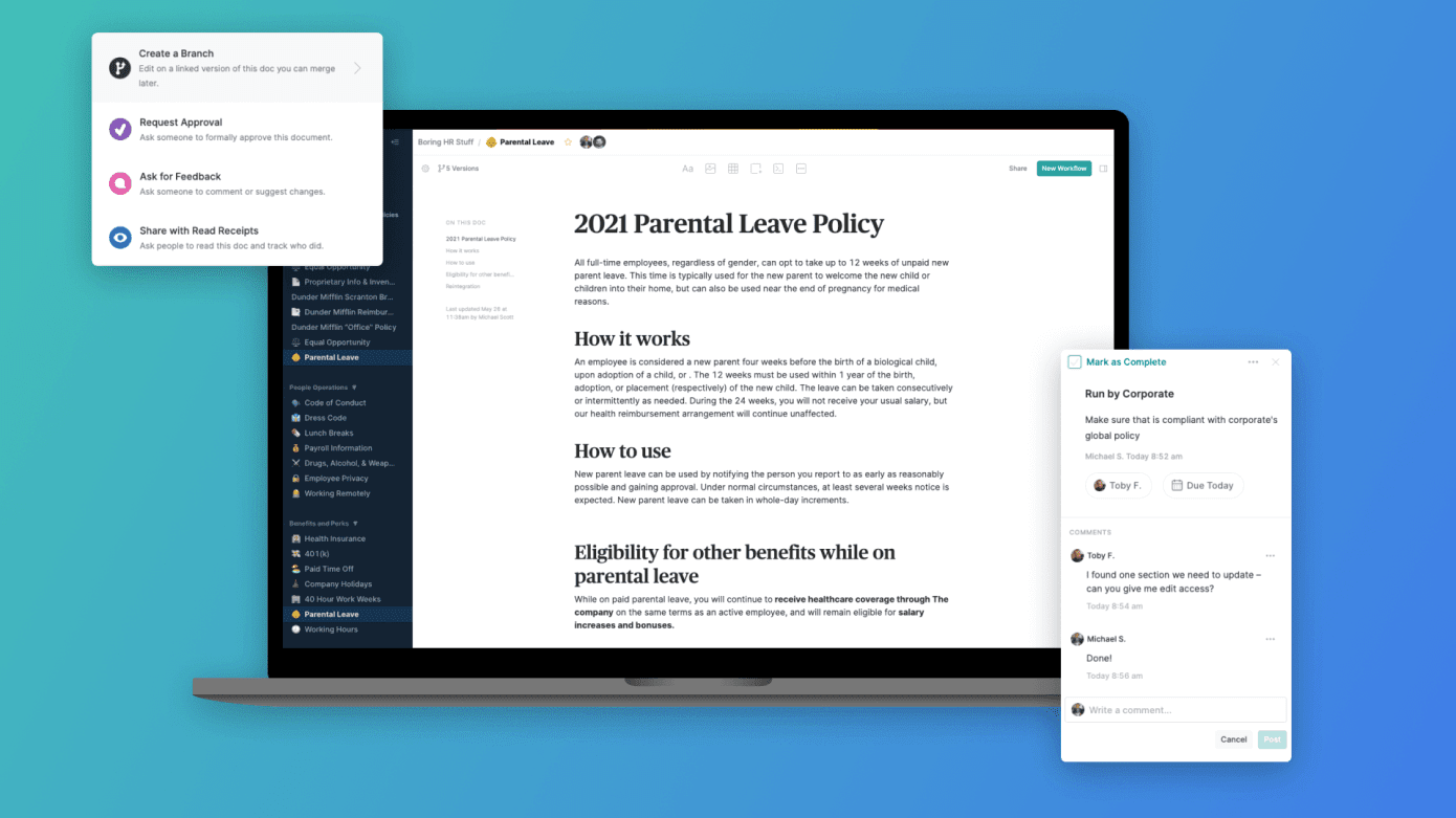 Almanac, a collaborative documentation software