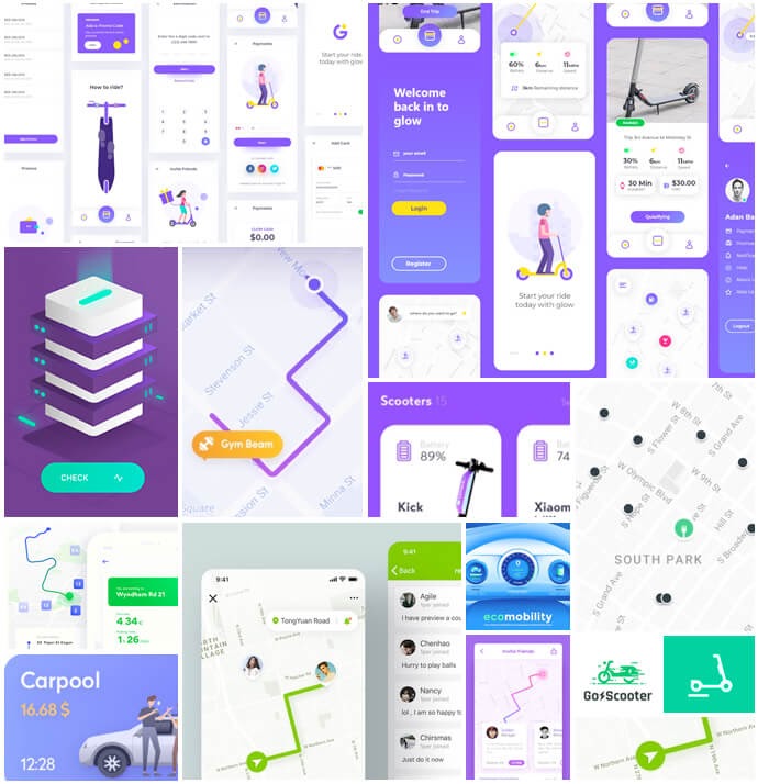 moodboard for app design decisions
