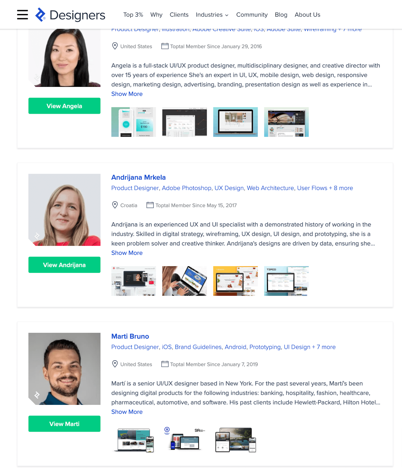hire UI designers on toptal