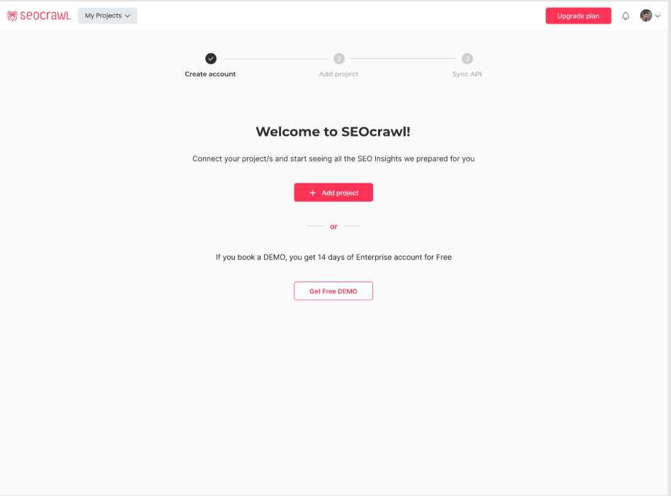 a three-step onboarding sequence example