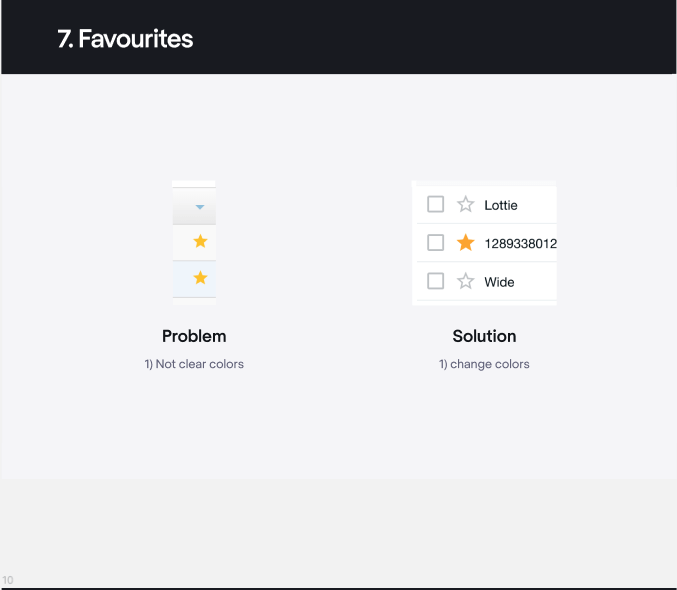 UX design audit example, checking the product for accessibility options