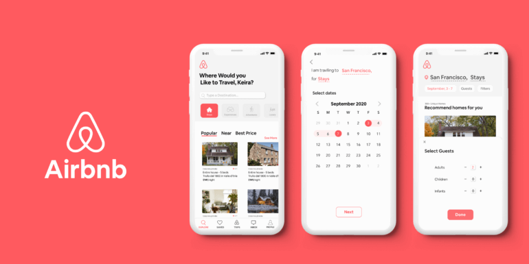 Airbnb is a great example of a digital product design