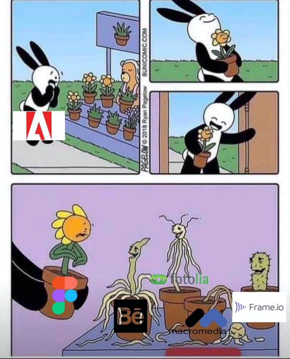 Adobe buys Figma meme