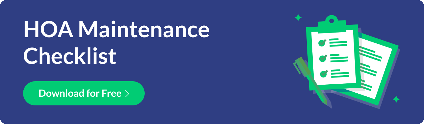 HOA maintenance checklist