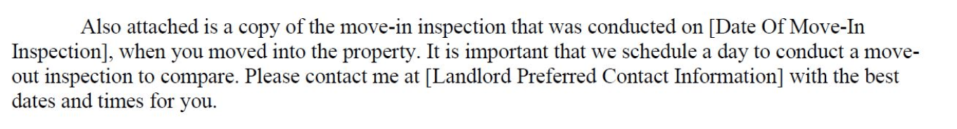 Lease Termination Instructions