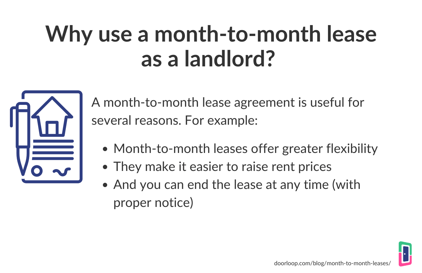 Why use a month to month lease