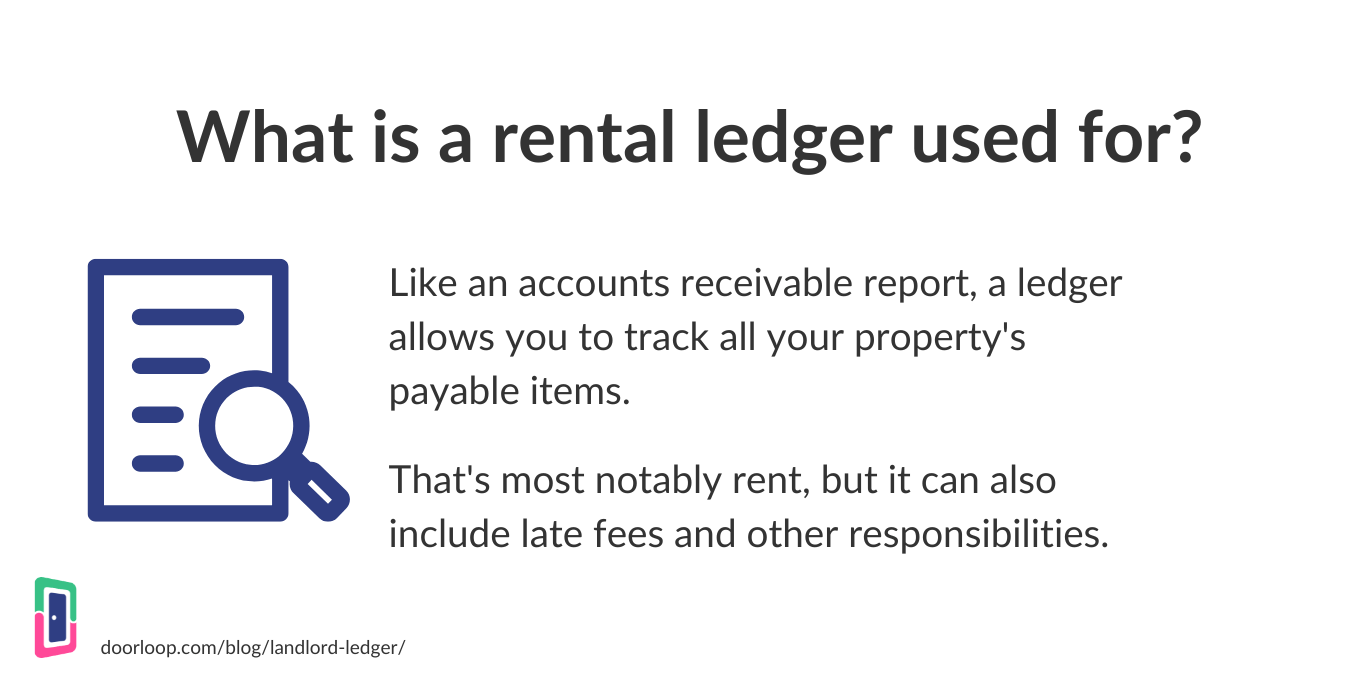 What is a rental ledger