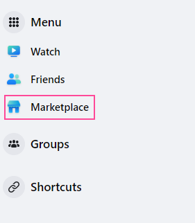 Facebook Marketplace listings