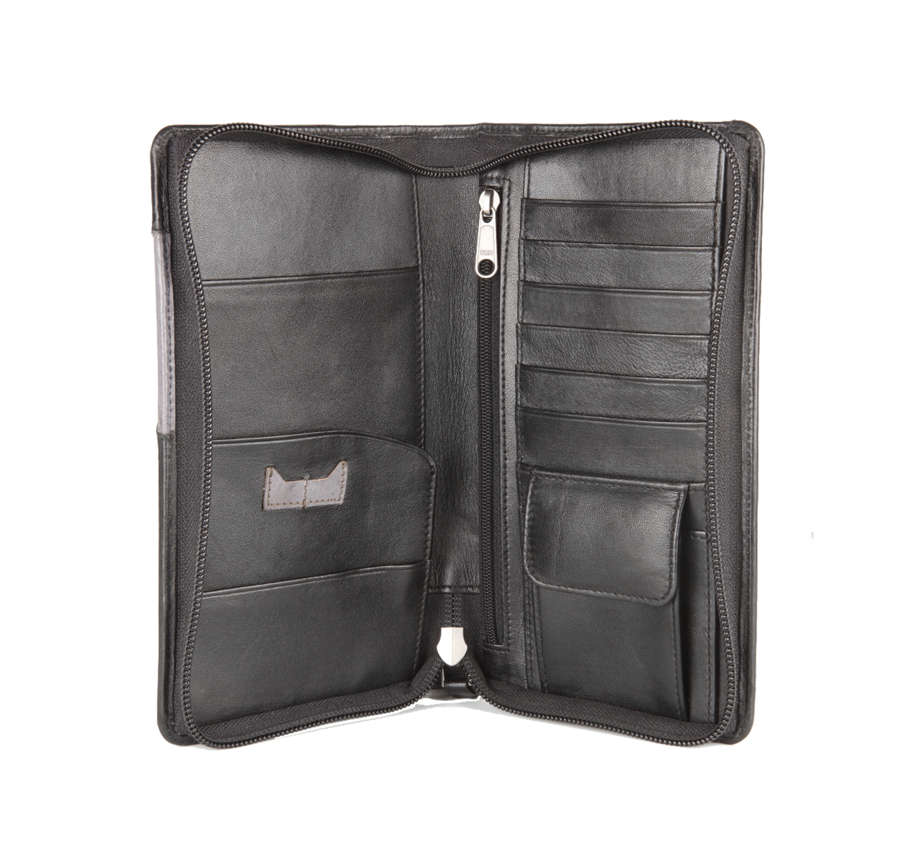 Top Leather Zip Travel Wallet Mens Wallet Online Best Leather