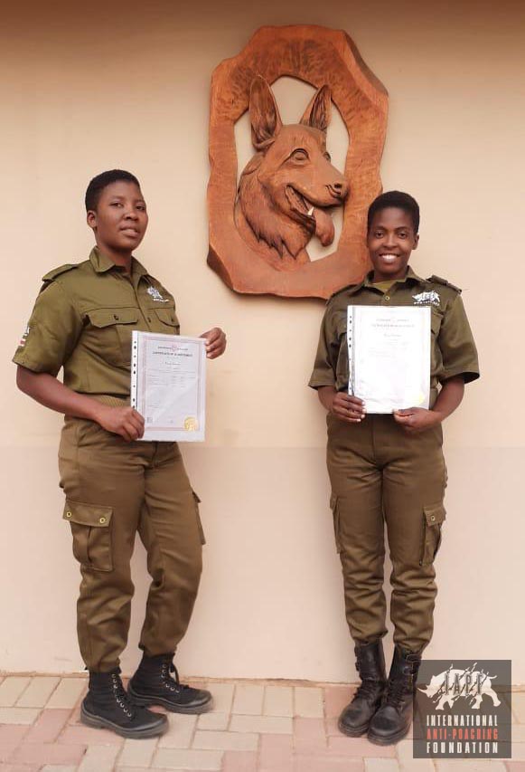 Rangers being certified for K9 Conservation