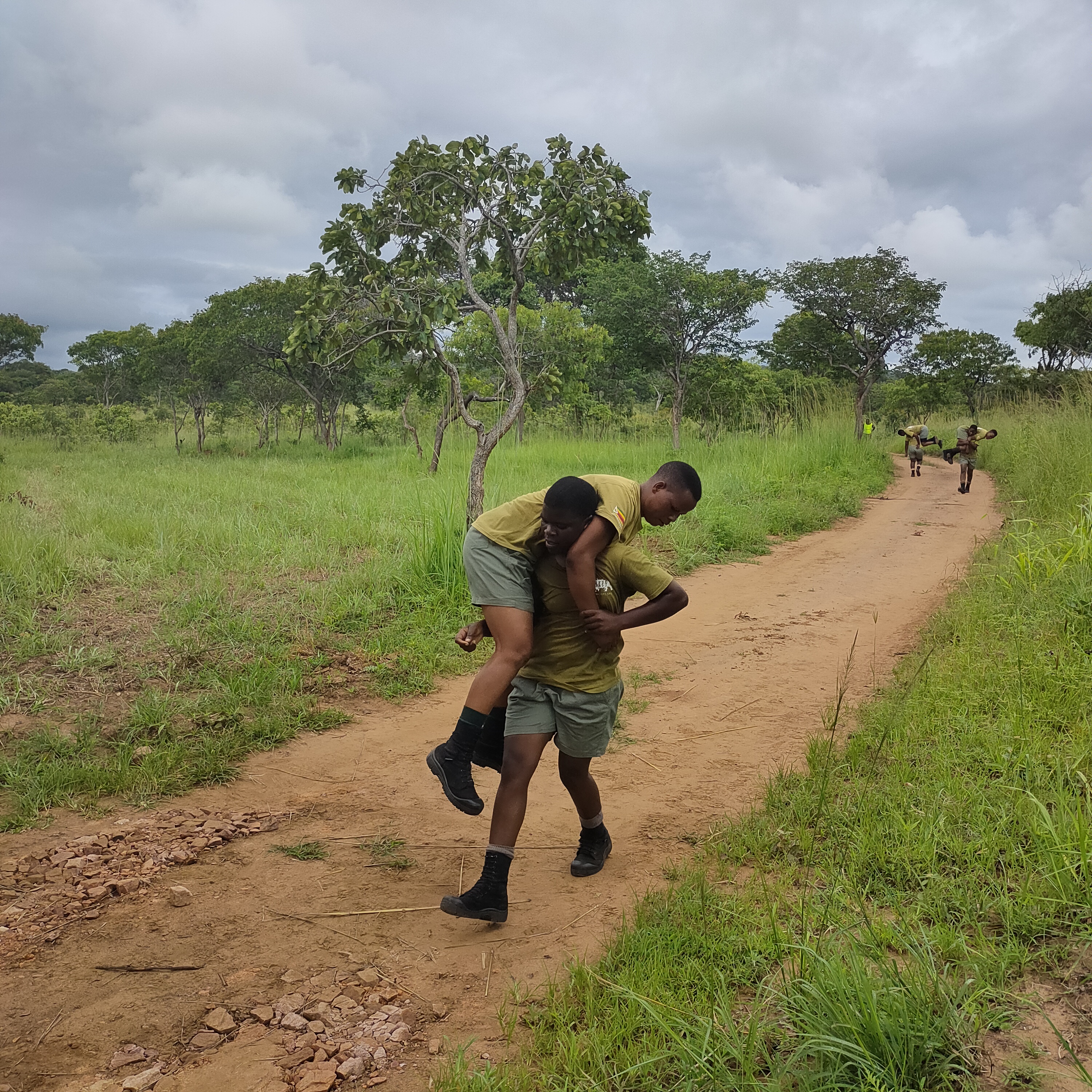 Rangers training in the field