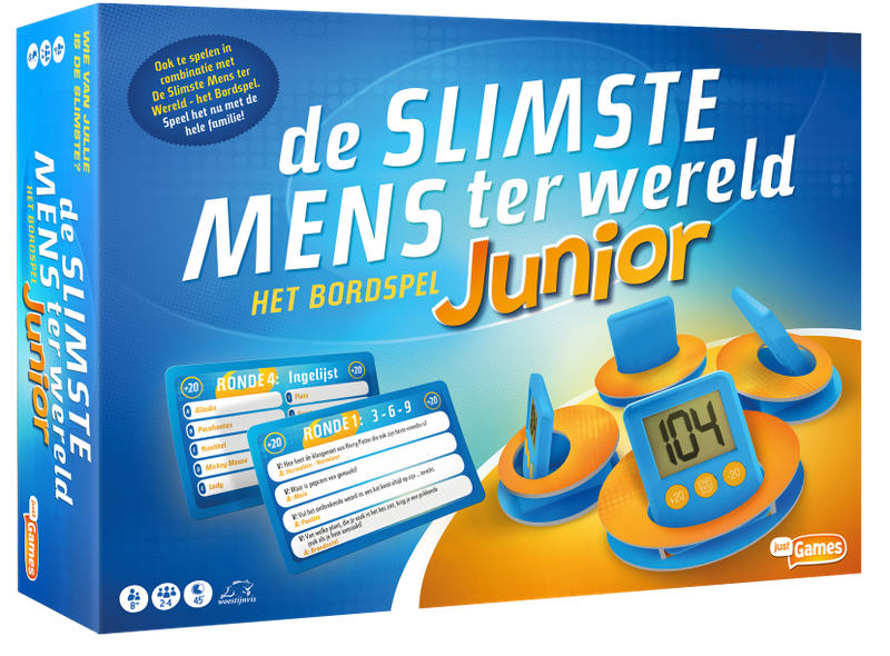 De Slimste Mens ter Wereld het bordspel Just Entertainment