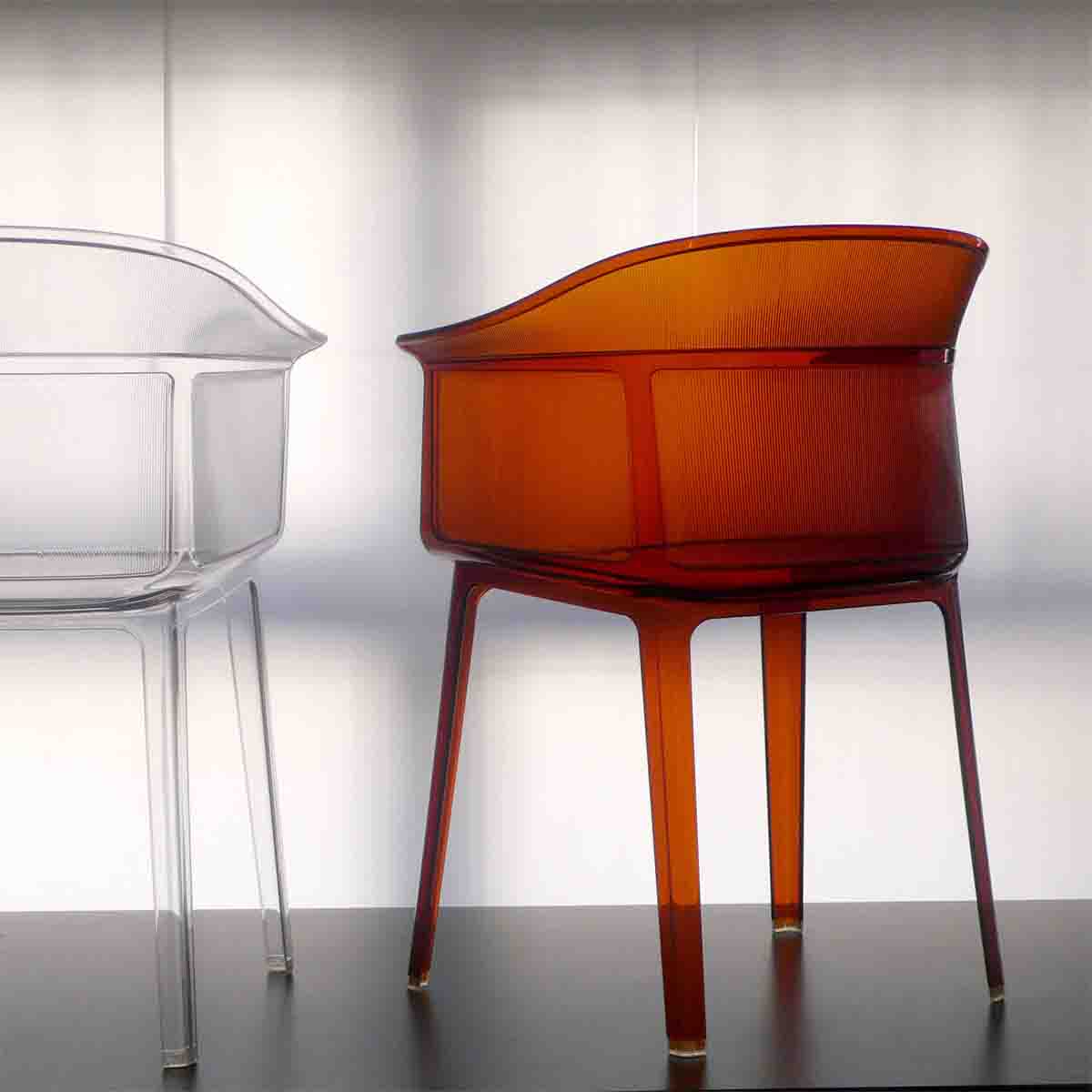 Modern, Transparent and Comfortable Papyrus Chair Armchair by Kartell