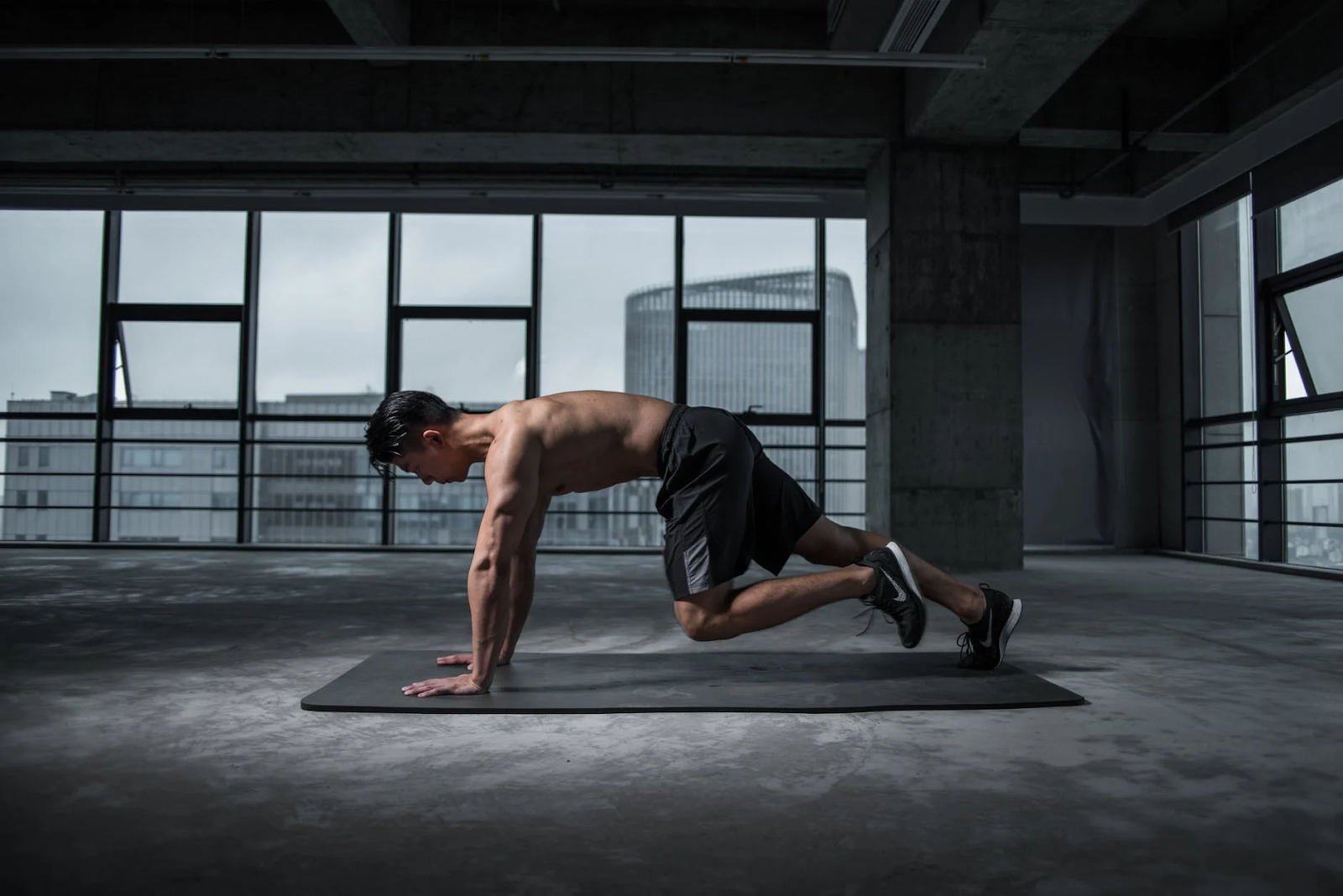 man doing a workout.