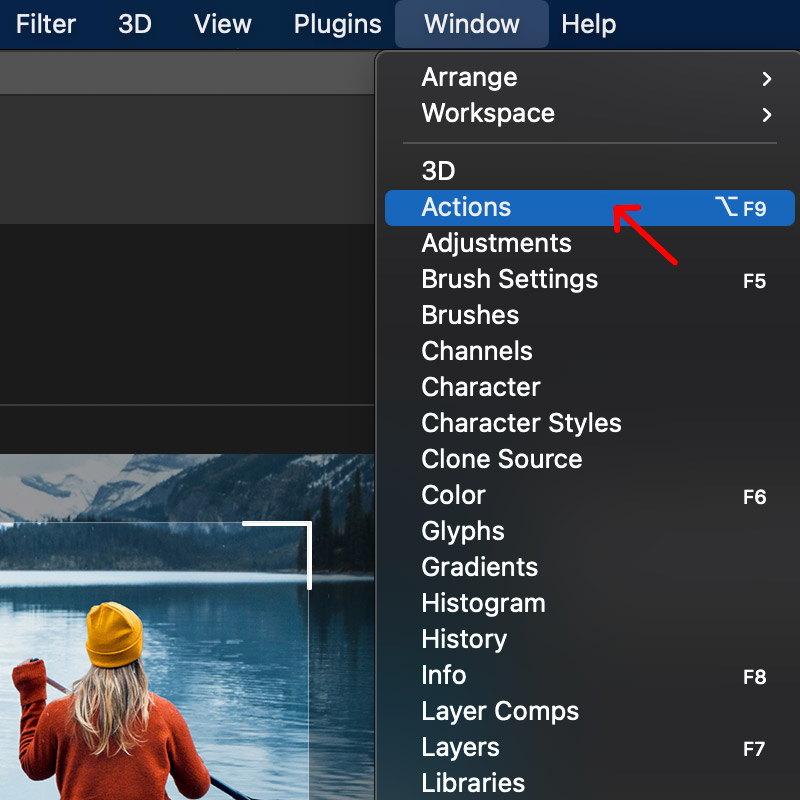 how to install photoshop actions