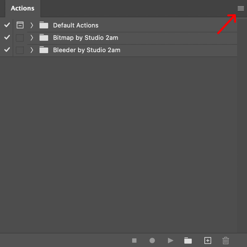 how to install photoshop actions