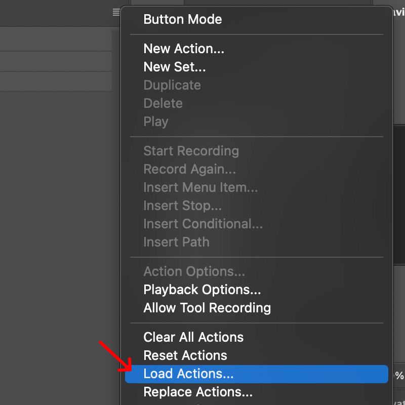 how to install photoshop actions