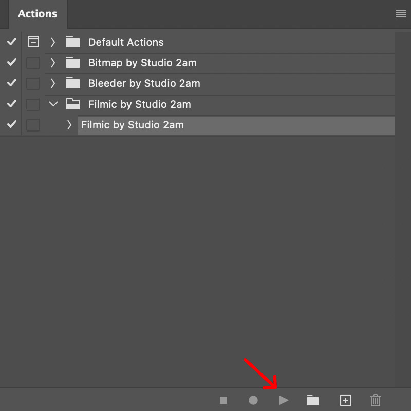 comment installer les actions Photoshop