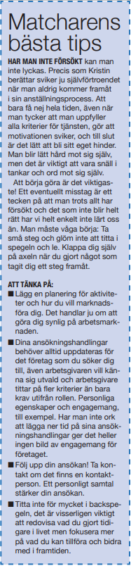 Matcharens bästa tips