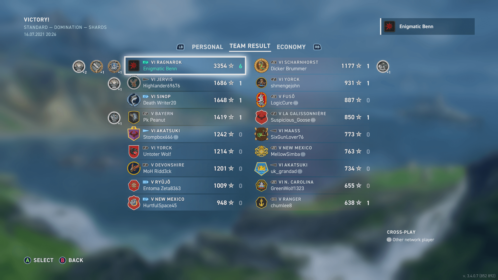 Ragnarok – WoWS: Legends – Stats + Builds – Tier VI Battleship