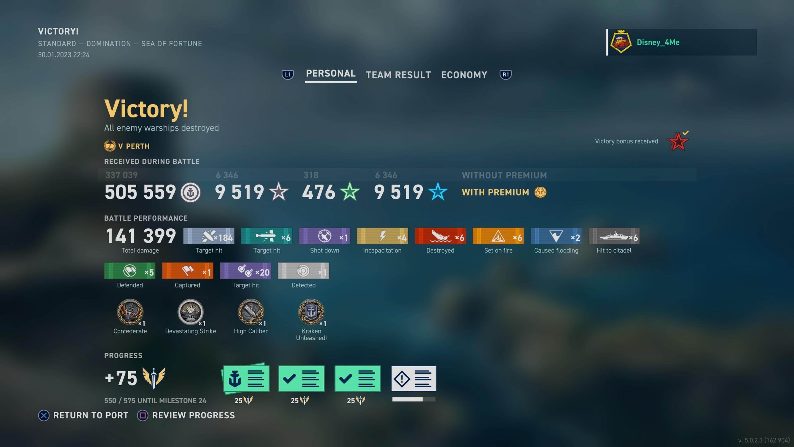 Perth WoWS Legends Stats + Builds Tier V Cruiser