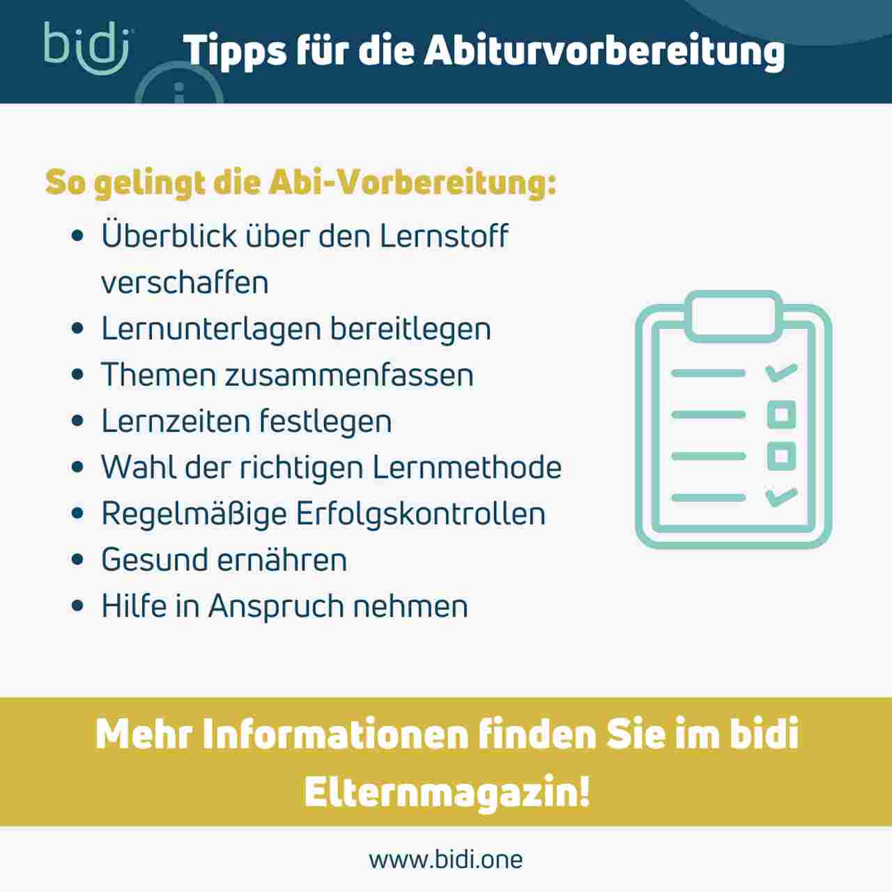 Abiturvorbereitung Tipps