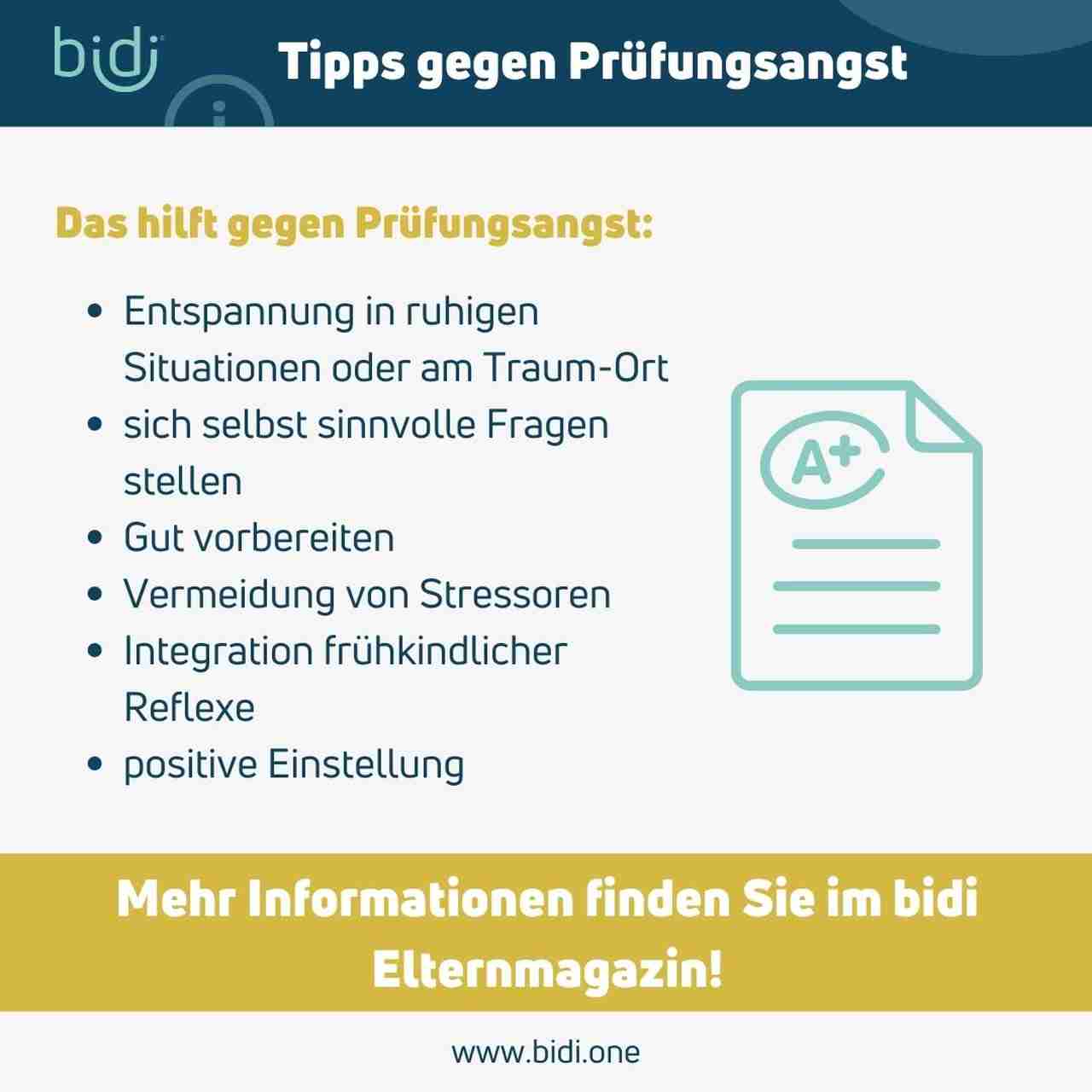 Prüfungsangst Tipps