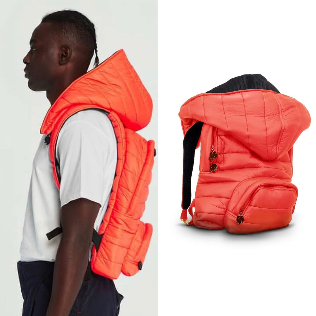 backpack with a hood