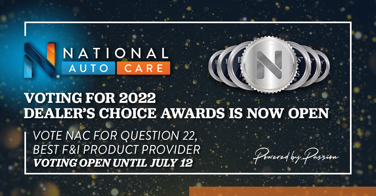 Vote for NAC in the 2022 Dealers' Choice Awards!