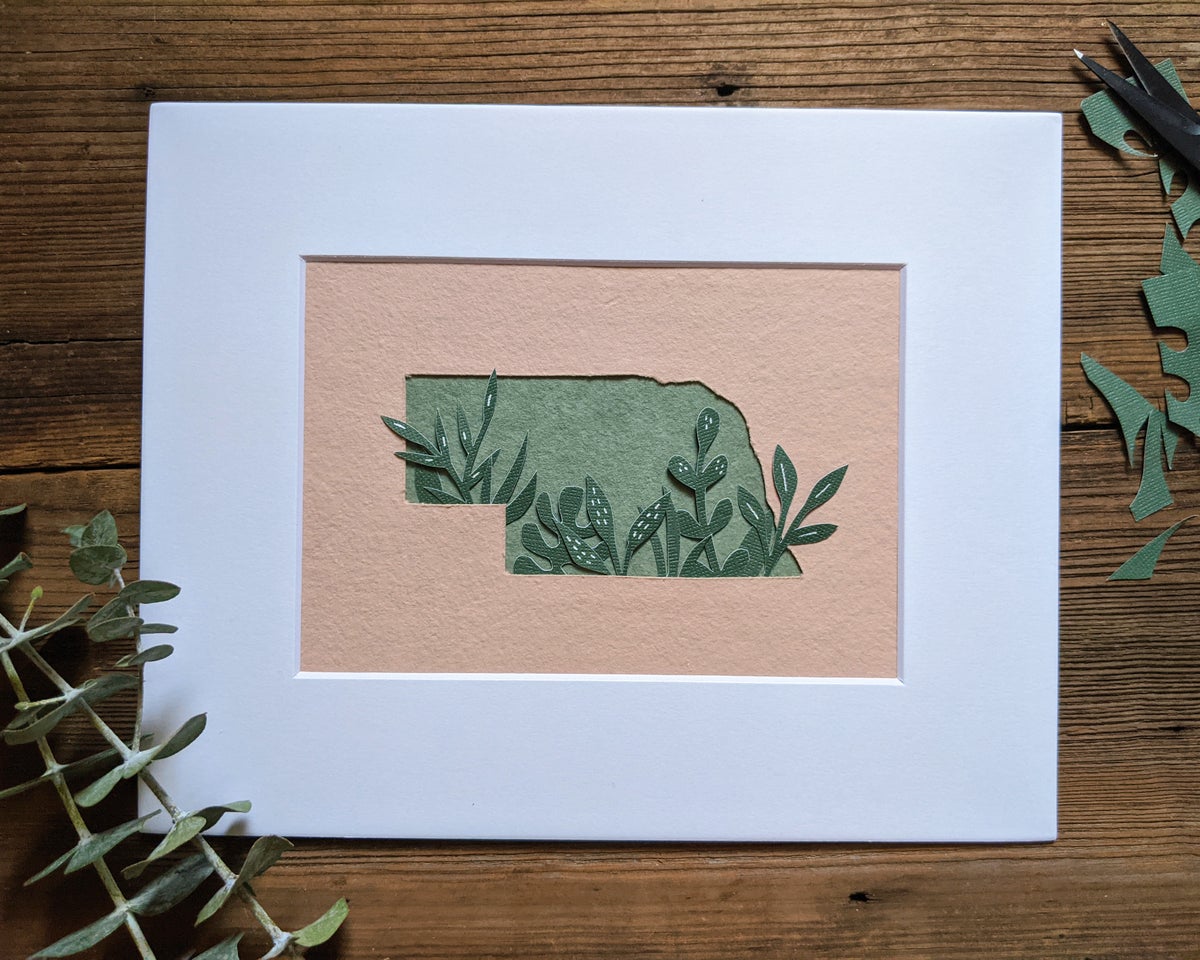 Cut paper Nebraska
