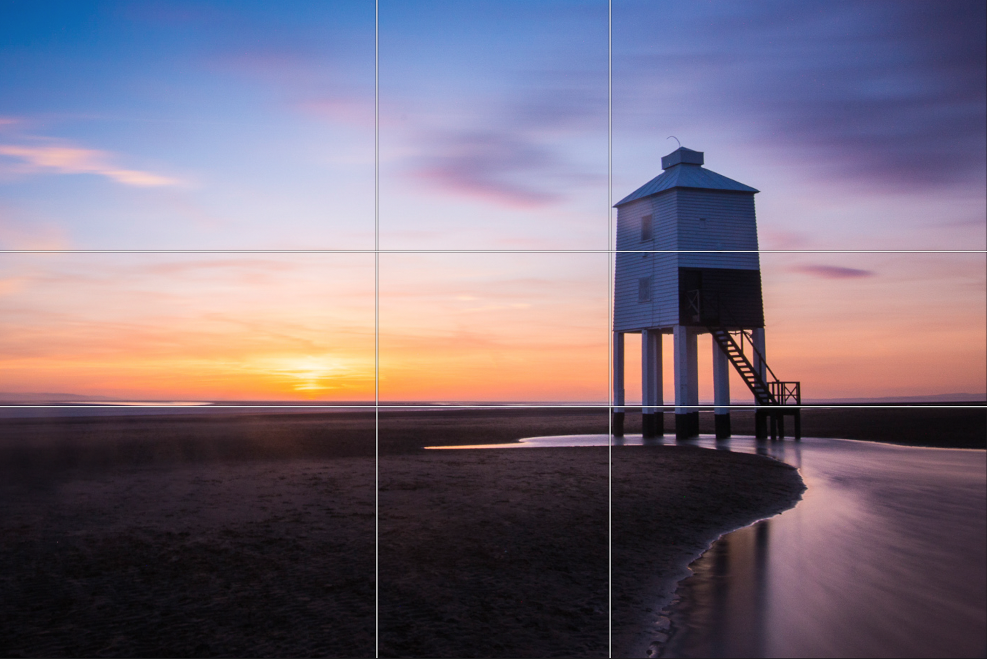 Seascape captured with the 'Golden Ratio' composition rules