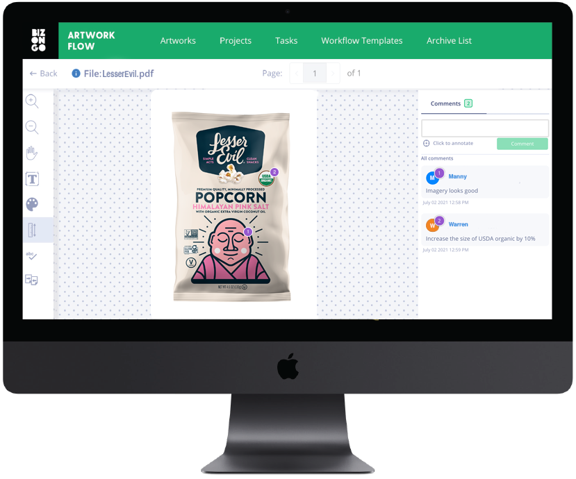 lesserevil case study artwork flow